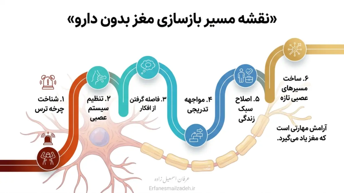 درمان بدون دارو ترس و استرس: چگونه مغز خود را بازسازی کنیم؟